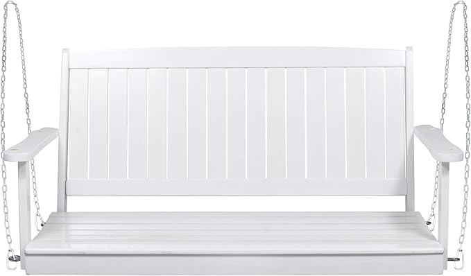 Christopher Knight Home 313042 Phoebe Outdoor Acacia Wood Porch Swing, White | Amazon (US)