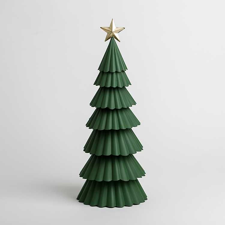 Green Pine Tree with Gold Star Figurine, 18in. | Kirkland's Home