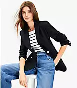 Pique Mariner Blazer | LOFT