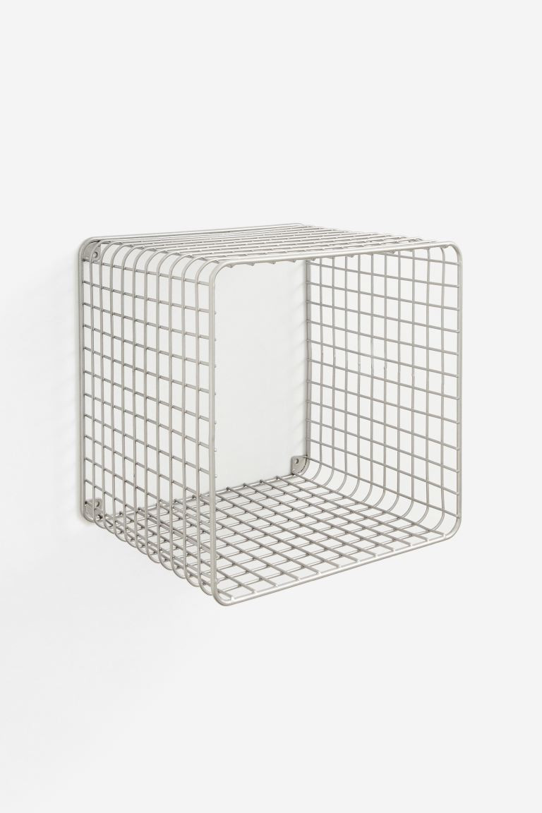 Metal wire wall shelf - Silver-coloured - Home All | H&M GB | H&M (UK, MY, IN, SG, PH, TW, HK)
