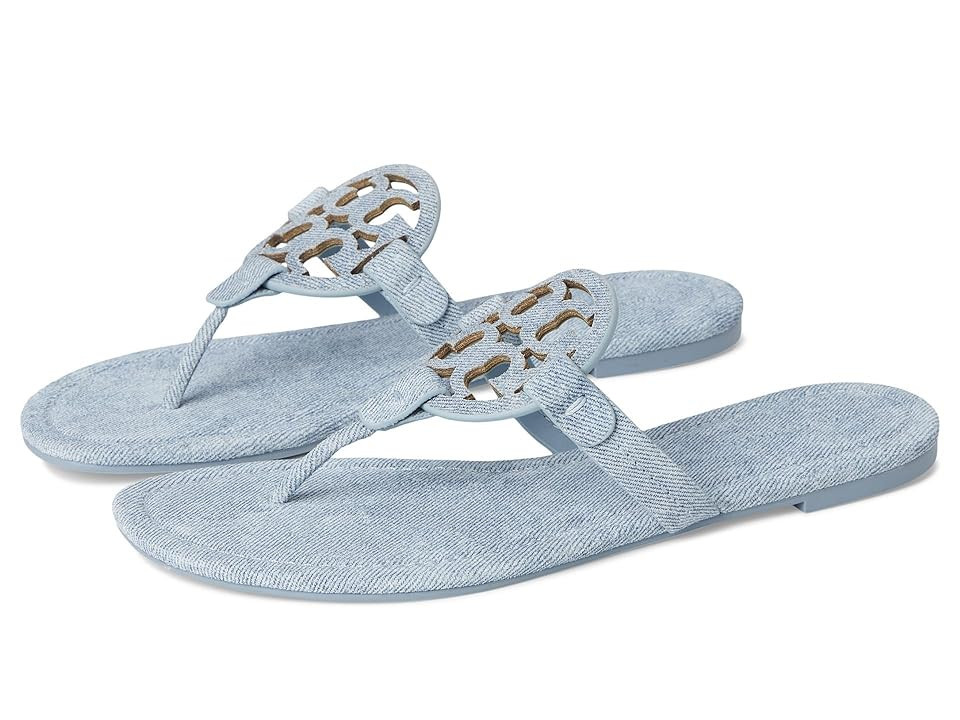 Tory Burch Miller Women's Shoes Blue Cloud : 10.5 M, Leather | Zappos