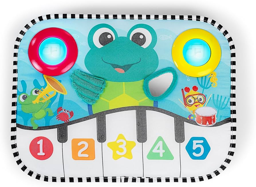 Baby Einstein Ocean Explorers Neptune's Kick & Explore Musical Kick Pad & Crib Toy, for Ages 0 Mo... | Amazon (US)