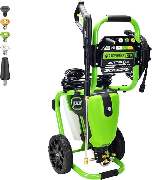 Greenworks Pro Brushless 3000 PSI (CSA Certified) 2.0 GPM Max / 1.1 GPM Electric Pressure Washer ... | Amazon (US)
