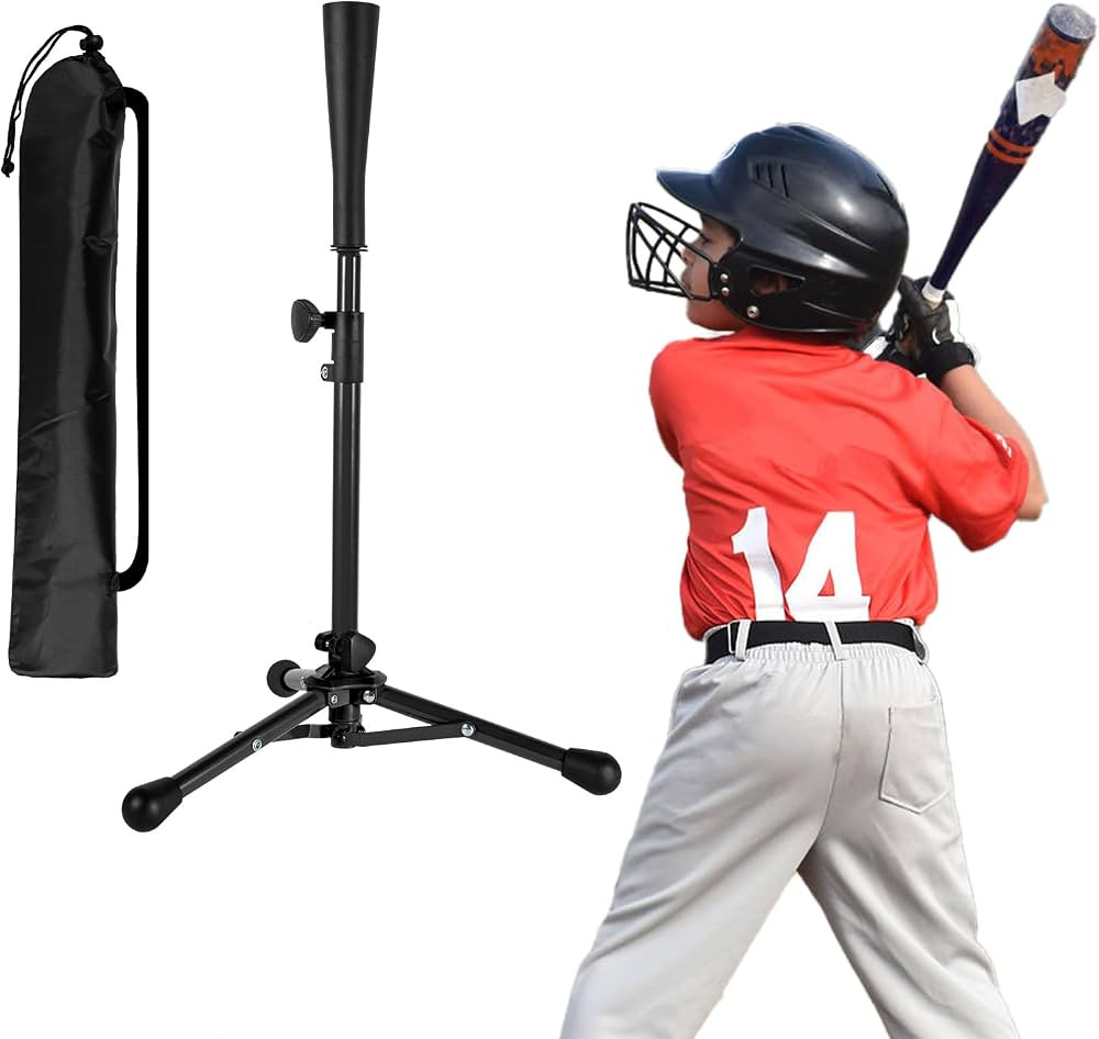 Kids Baseball Tee, 20.87 to 31.29 Inches Batting Tees for Baseball with Carry Bag, Portable Stabl... | Amazon (US)