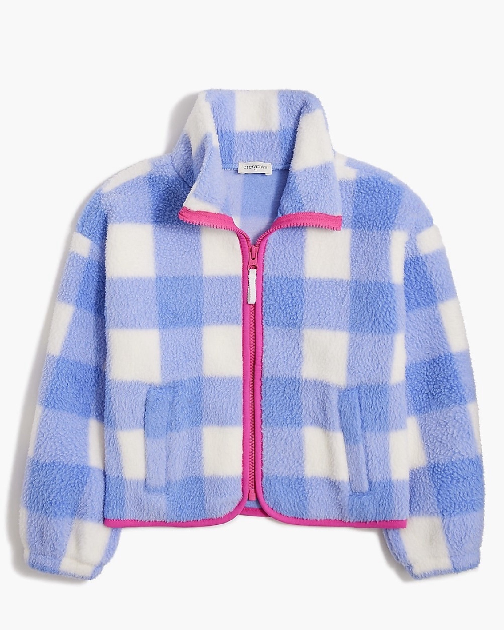 Checkered gingham preppy jacket coat pink and blue girls fashion style winter fall cold weather 

#LTKkids #LTKsalealert #LTKSeasonal