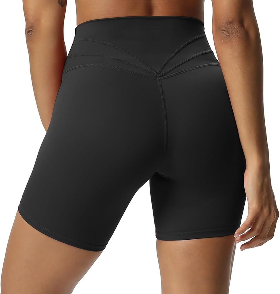 Aoxjox Trinity Workout Biker Shorts for Women Tummy Control High Waisted Exercise Athletic Gym Ru... | Amazon (US)