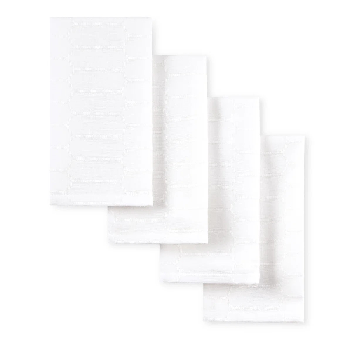 Martha Stewart Honeycomb Modern Farmhouse Napkin 4-Pack Set, Charcoal Grey, 19"x19" (Set of 4) | Wayfair North America