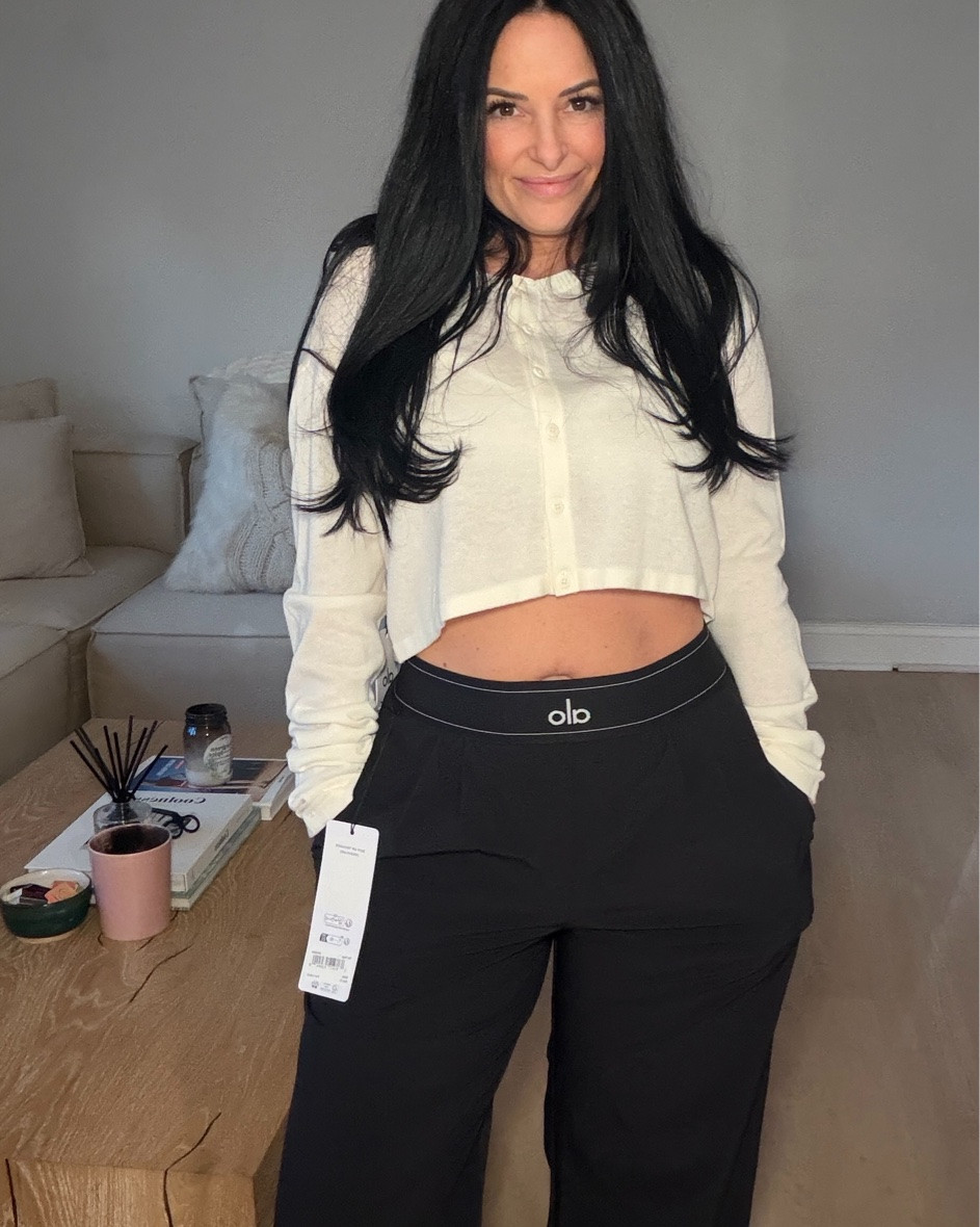 Alo 30%off sale 
Perfect for Pilates and shopping!🛍️ 
Suit Up Trouser
Supernatural Sweater Cardigan
Sheer Glow Bra

#LTKmomlife #LTKmorningroutine #LTKActive