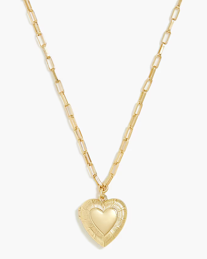 Heart locket necklace | J.Crew Factory