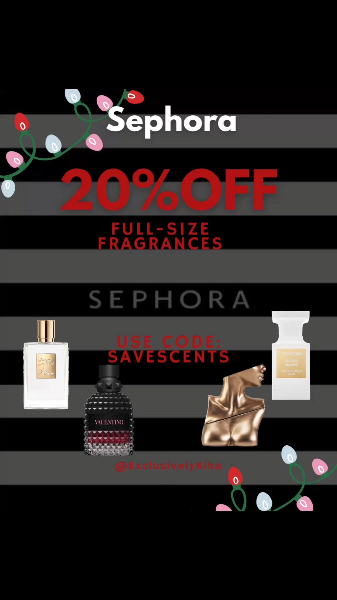 Because scent is personal ✨ Take 20% off full-size fragrances at Sephora. Gift a classic favorite or introduce the love of your life to a new signature scent. @sephora
#sephora #beauty-insider

#LTKBeauty #LTKGiftGuide