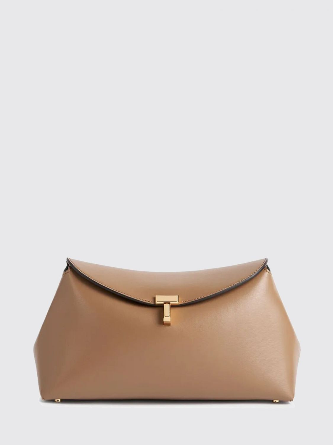 TOTEME T-Lock Leather Crossbody Bag with Gold-Tone Turn-Lock Closure | Giglio.com - Global Italian fashion boutique