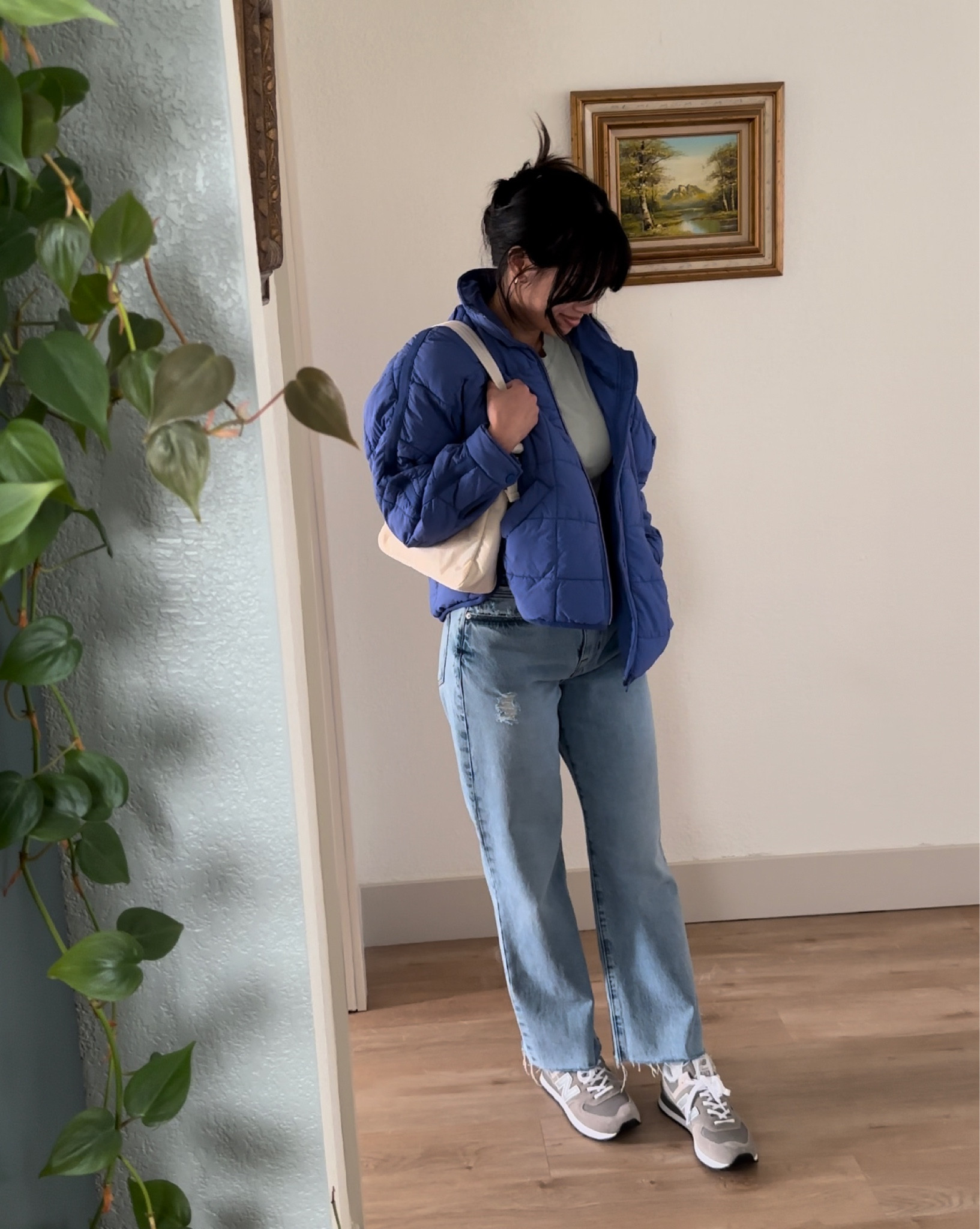 Comfy girl everyday #framedenim #freepeople #baggu