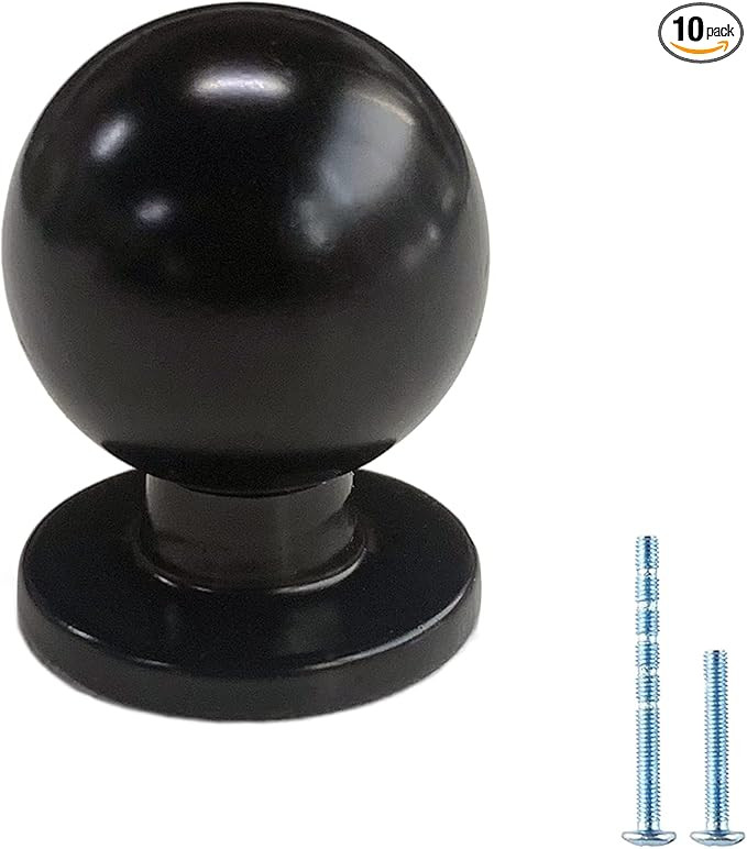 Moonlight Manor 10 Pack 1" Inch (25mm) Round Solid Cabinet Hardware Pulls Antique Cabinet Drawer ... | Amazon (US)