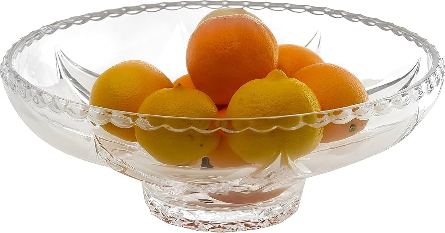 Amlong Crystal Crystal Fruit Bowl, 12.5 inch Diameter | Amazon (US)