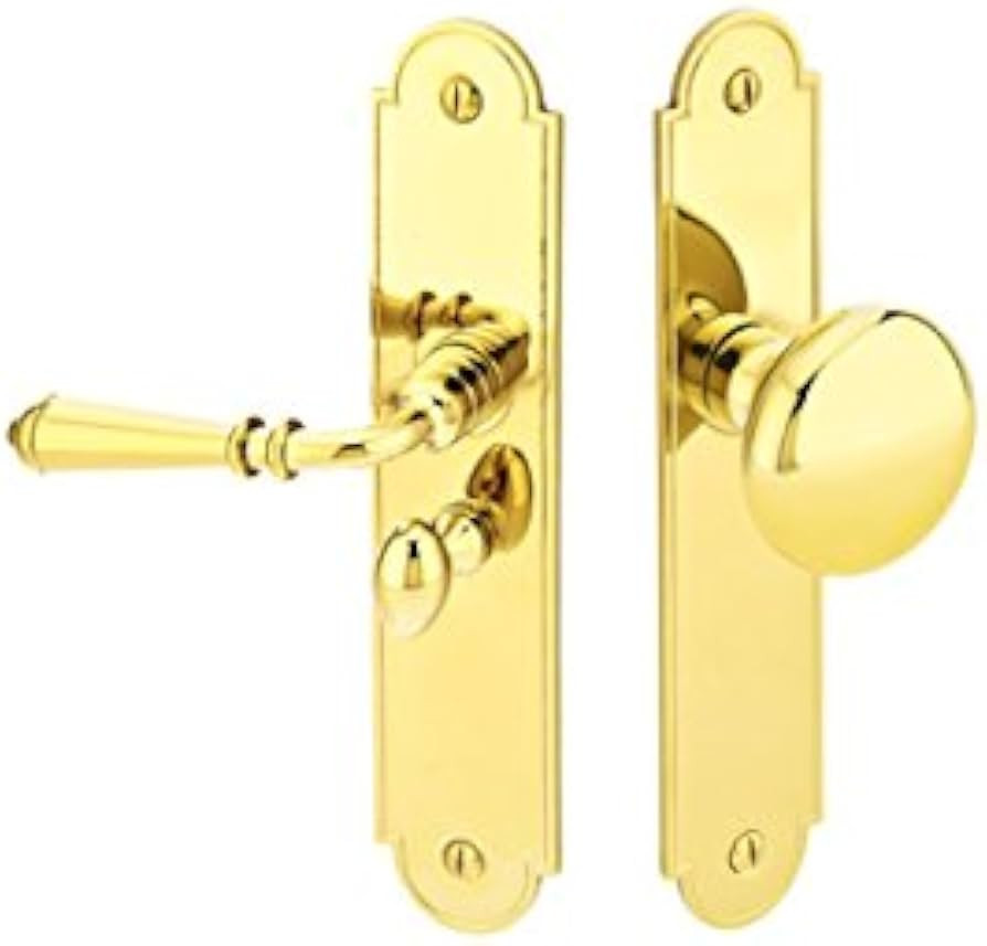 Emtek 2290 Screen Door Lock 7 finish options comes in Left or Right handed (Right Handed, Polishe... | Amazon (US)
