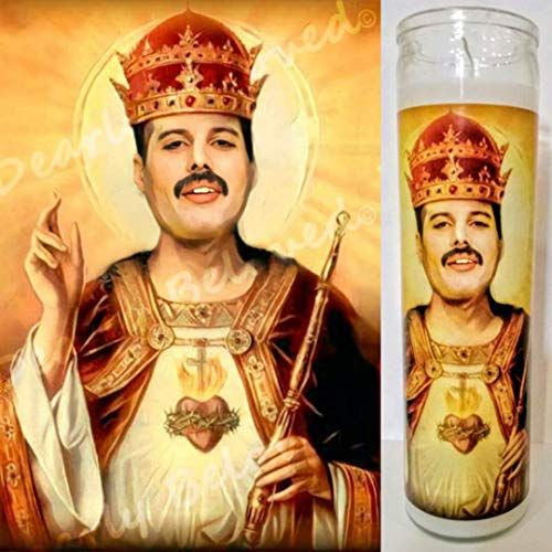 Saint Freddie Prayer Candle, 8" Glass Votive Candle, Queen of the Champions | Amazon (US)