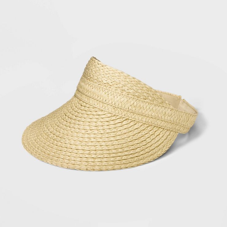 Braided Straw Visor Hat - A New Day™ | Target