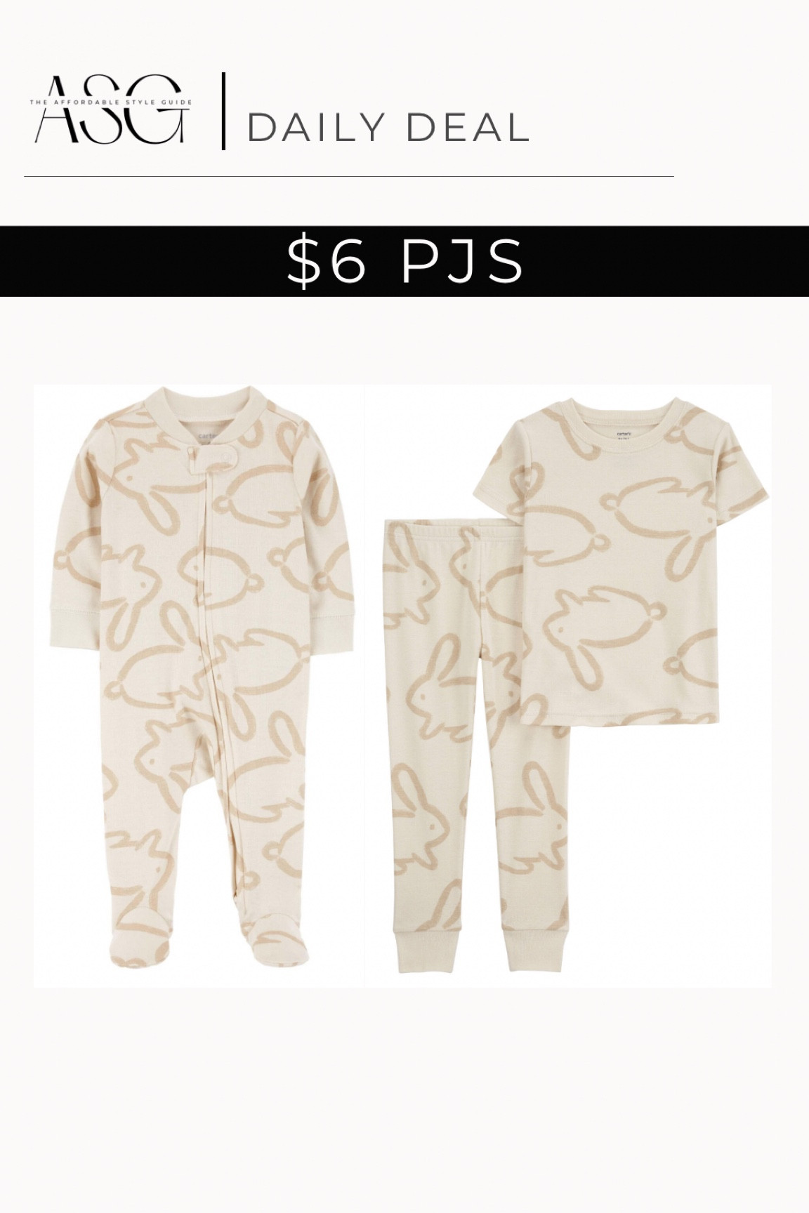 $6 Easter pajamas for baby and toddler! 

#LTKbaby #LTKsalealert #LTKkids