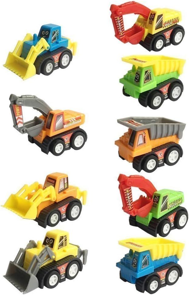 Kids Construction Car Toys for 3 4 5 Year Old Boys Toddler Mini Pull Back Vehicles Excavator Truc... | Amazon (US)