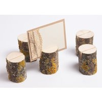 20 Rustic Place Card Holders, Table Number Holder, Ash Tree Wedding Decor, Rustic Woodland Centerpiece | Etsy (US)