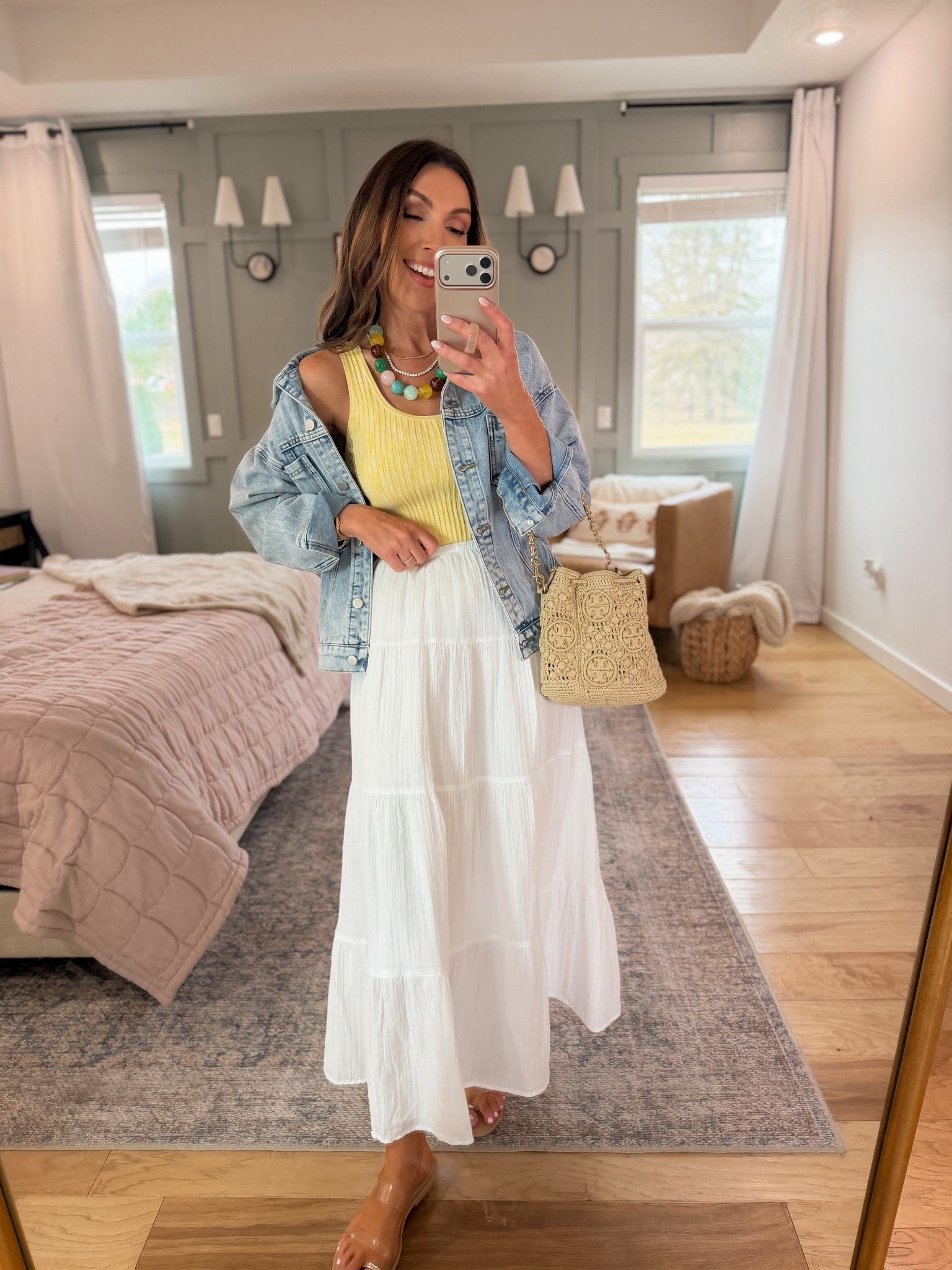 Target for the win with this lined white maxi skirt!! This is a staple outfit for the spring! 

#LTKSeasonal #LTKgrwm #LTKmomlife