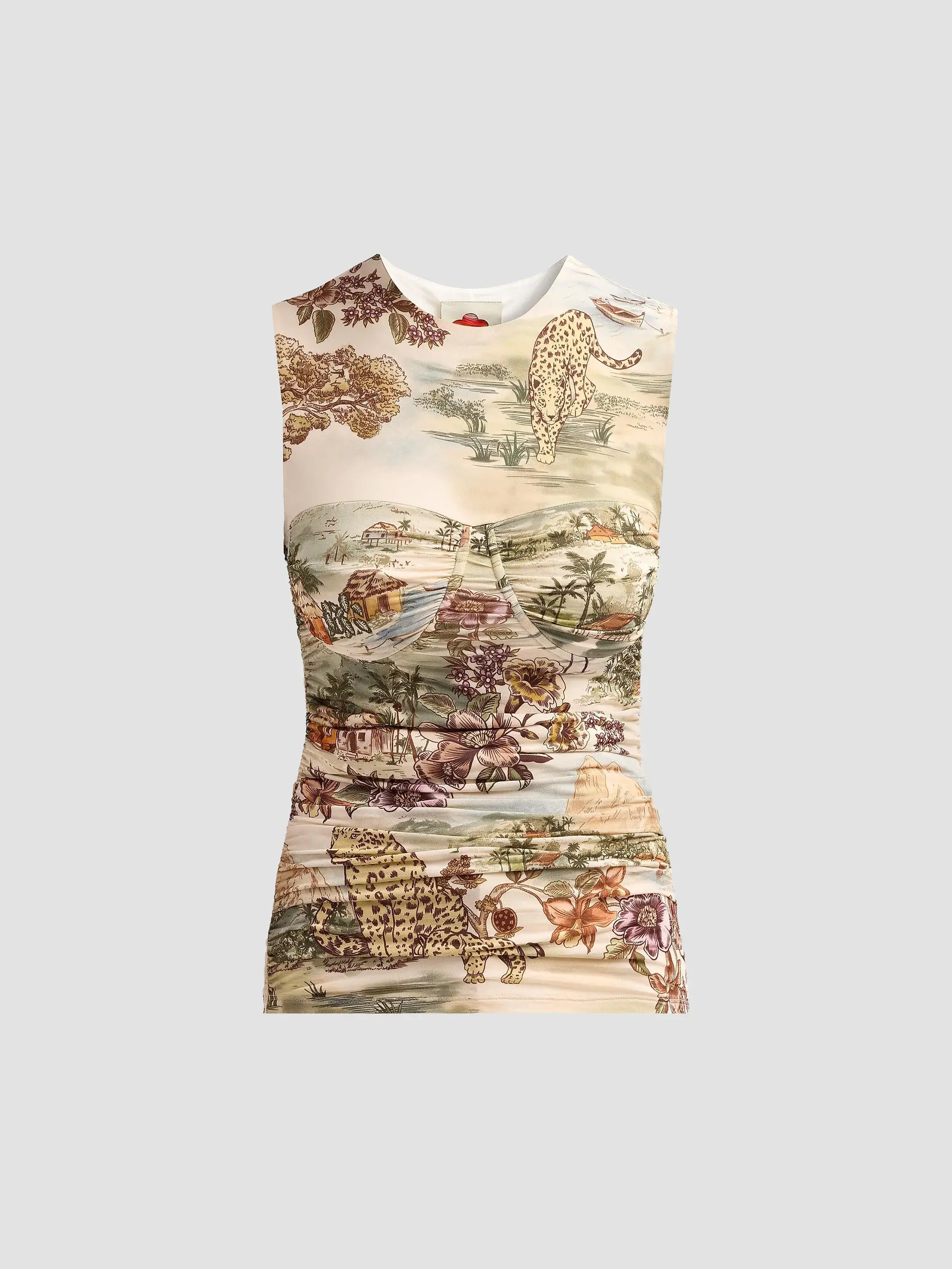 Farm Rio Toile De Rio Sleeveless Top | Saks Fifth Avenue | Saks Fifth Avenue