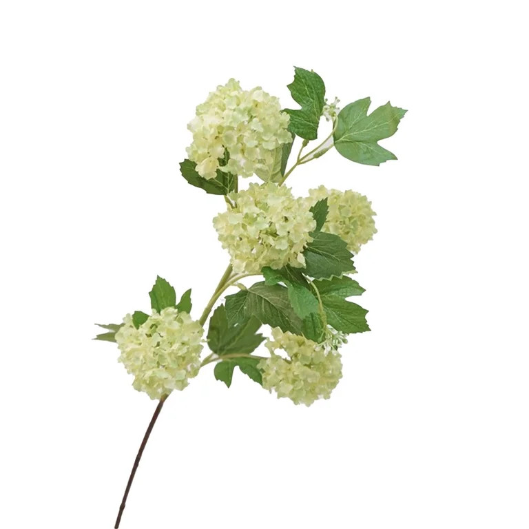 Artificial Flowers High End 5 Head Hydrangea Artificial Flower Silk Snowball Hydrangea Flower Wed... | Walmart (US)