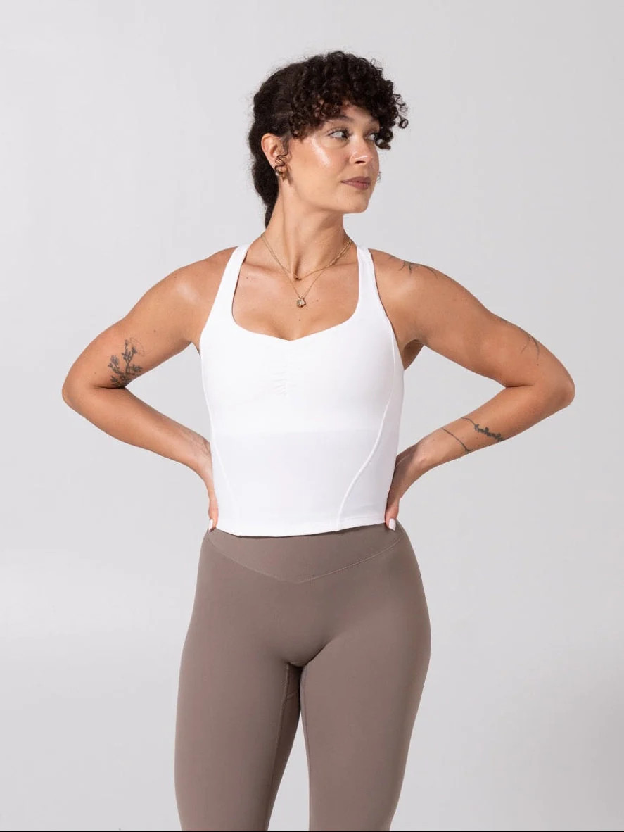 Karma Crop - White | Buffbunny Collection