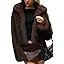 ELLEVEN Women's Two-Tone Faux Fur Coat - Fluffy Jacket with Lapel Collar       
    
    
  ➕ A... | Amazon (US)