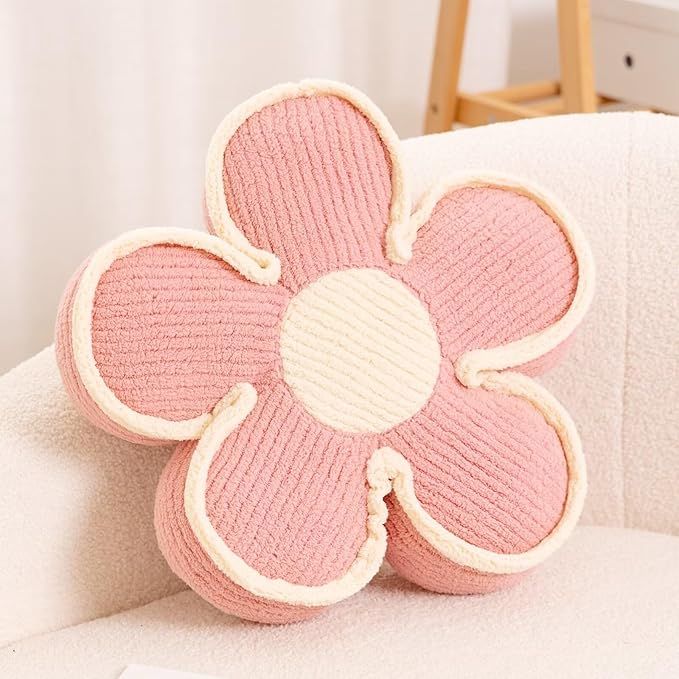 Flower Pillow, Soft Flower Shaped Floor Cushion, Flower Decorative Throw Pillow, Cute Flower Seat... | Amazon (US)