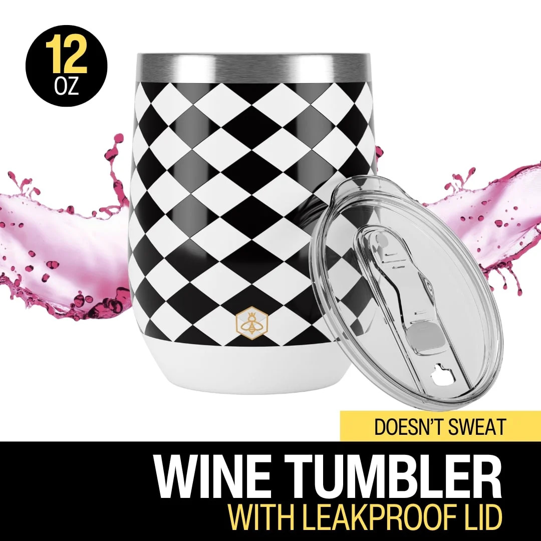 Biddlebee 12oz Insulated Stainless Steel Stemless Wine Tumbler, Desert Dreams - Walmart.com | Walmart (US)