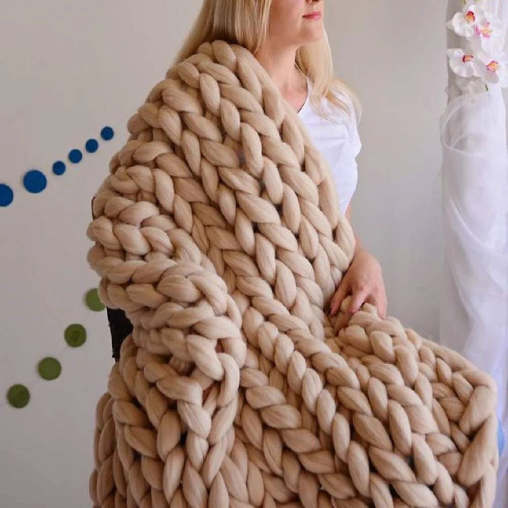 Handmade Chunky Knit Blanket | Inspire Uplift (US & Canada)