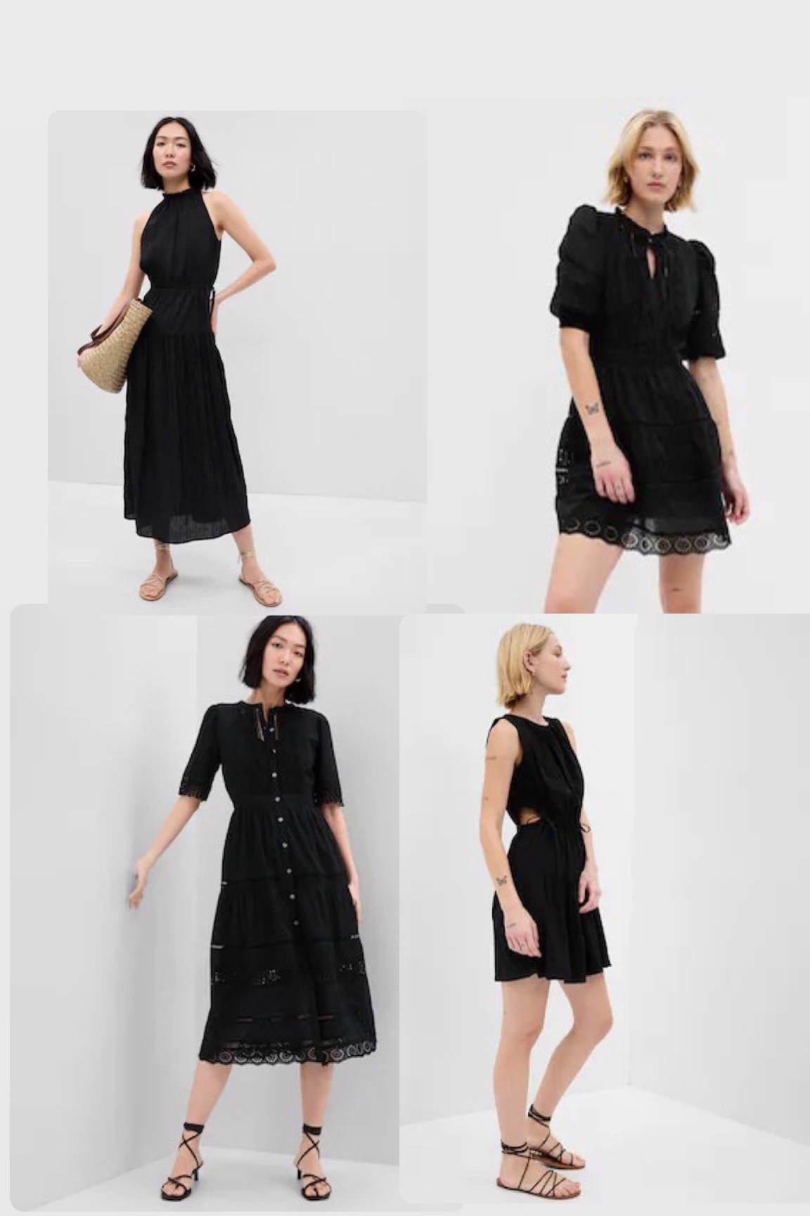 Gap black dresses 