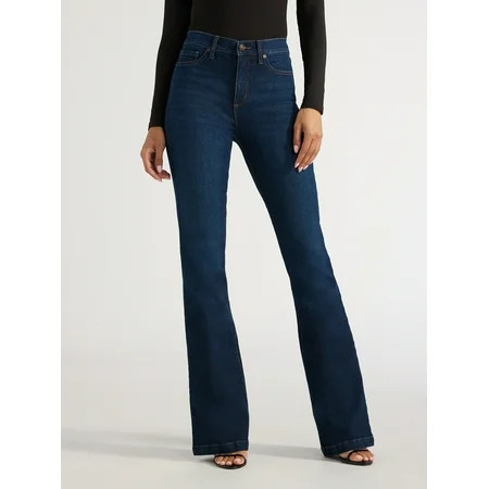 Sofia Jeans Women s Melisa Flare High Rise Jeans 30.5 and 33.5 Inseams Sizes 0-28 | Walmart (US)