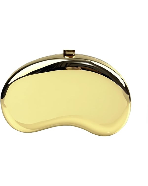 ARTLUXE Shiny Metallic Acrylic Clutch Purses For Women Wedding Handbag Evening Clutch Shell Purse | Amazon (US)