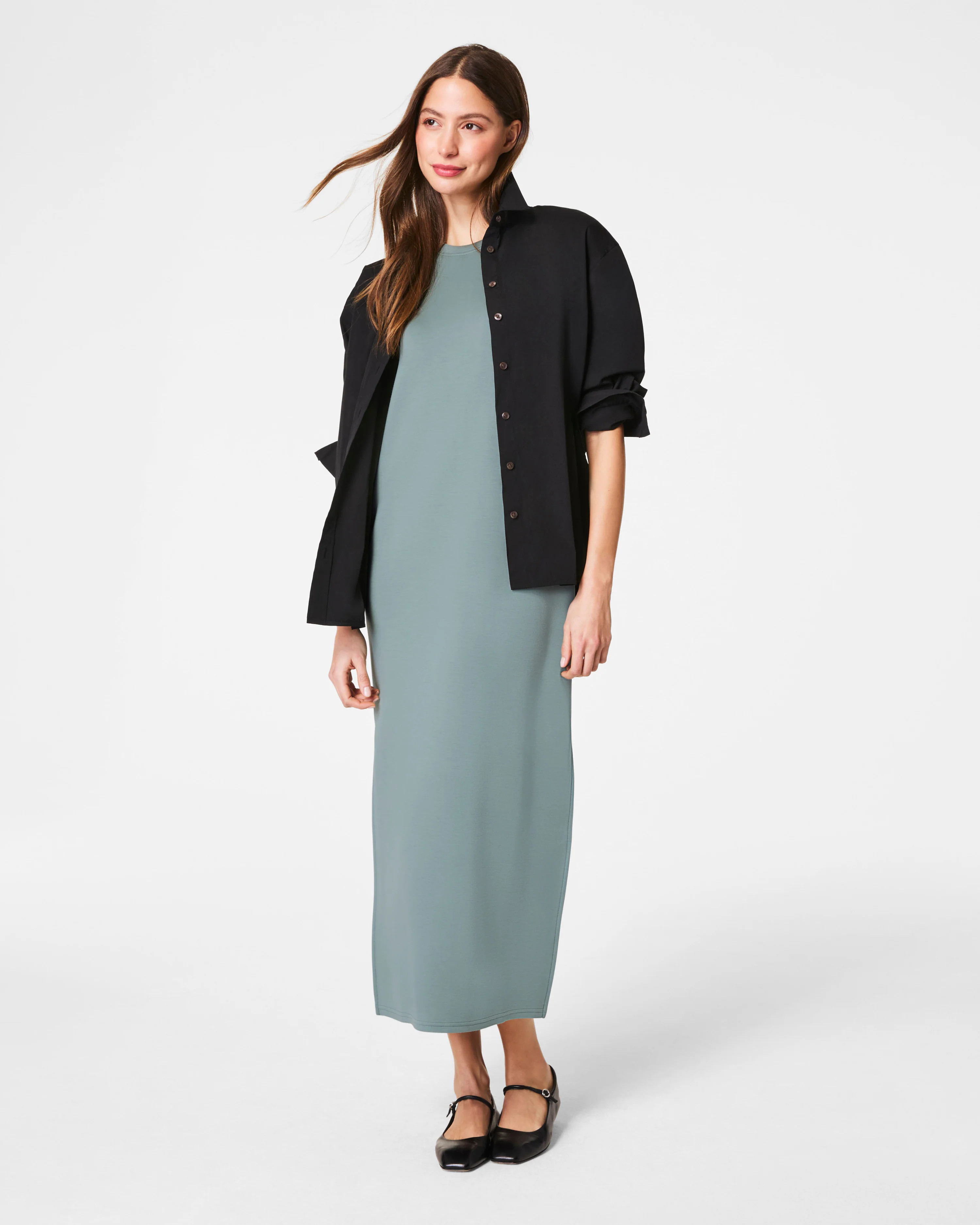 AirEssentials Breathable Maxi Dress with Side Slits | SPANX | Spanx