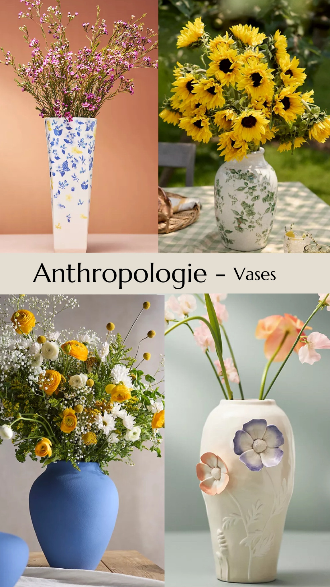 Anthropologie beautiful vases
Timeless and unique 

#LTKhome #LTKSeasonal #LTKSpringSale