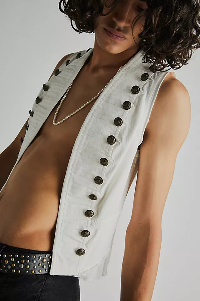 Officer Grunge Vest | Free People (Global - UK&FR Excluded)
