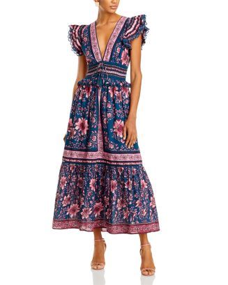 Anika Cotton Printed Midi Dress | Bloomingdale's (US)