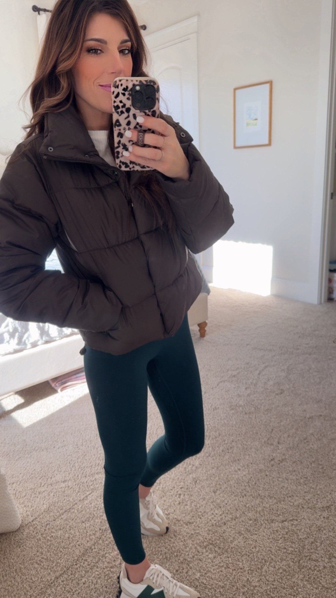 It’s snowing here today and this jacket is so warm and so cute! These leggings are super soft and are slimming and flattering. Perfect fit for my 5’2 frame 

#LTKActive #LTKdayinmylife #LTKmomlife