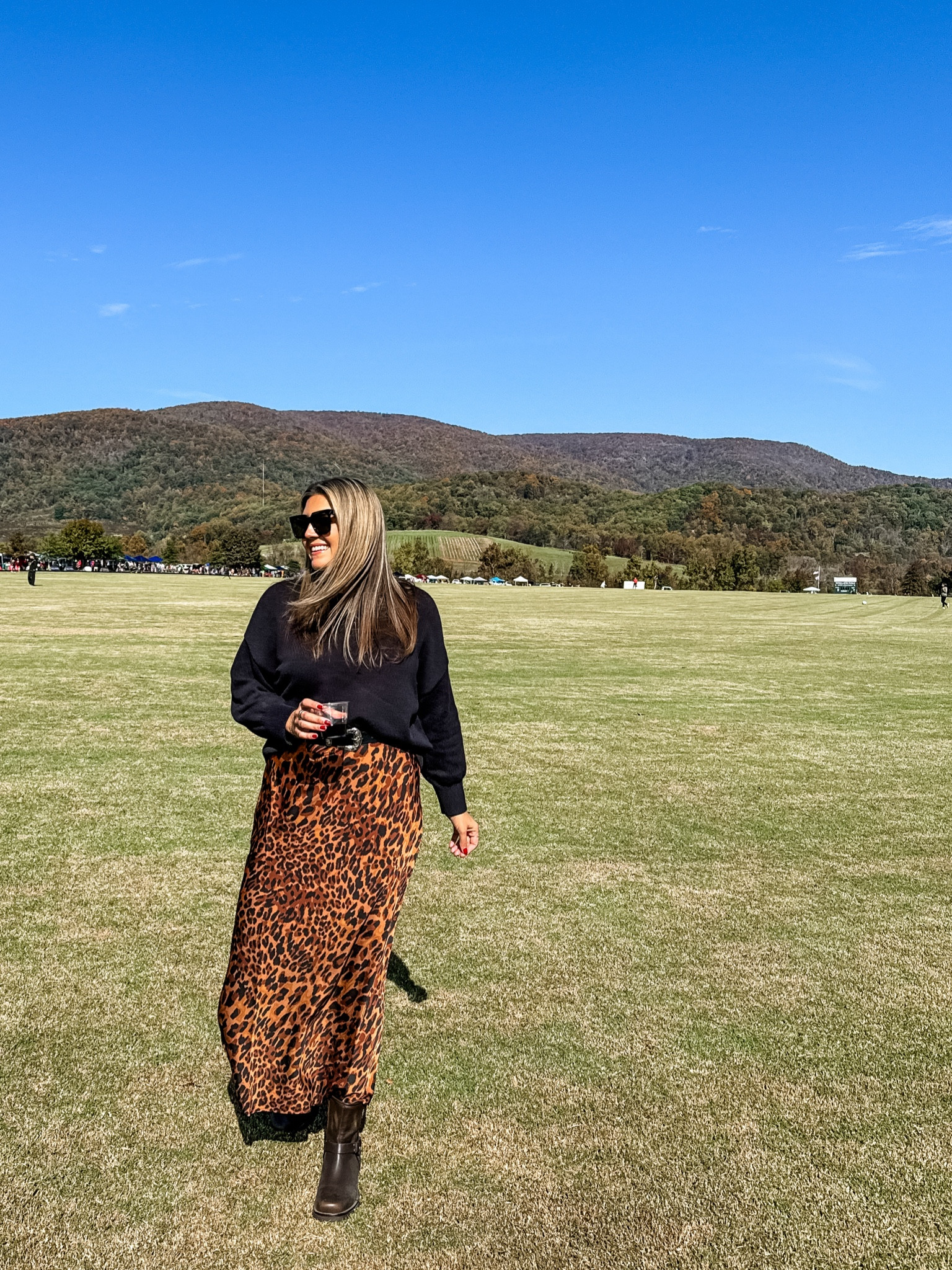 Fall outfit idea! Moto botos outfit with leopard slip skirt, western belt and black sweater. Slip skirt outfit. Everything fits tts! (Wearing mediums)

#LTKFindsUnder100 #LTKFindsUnder50