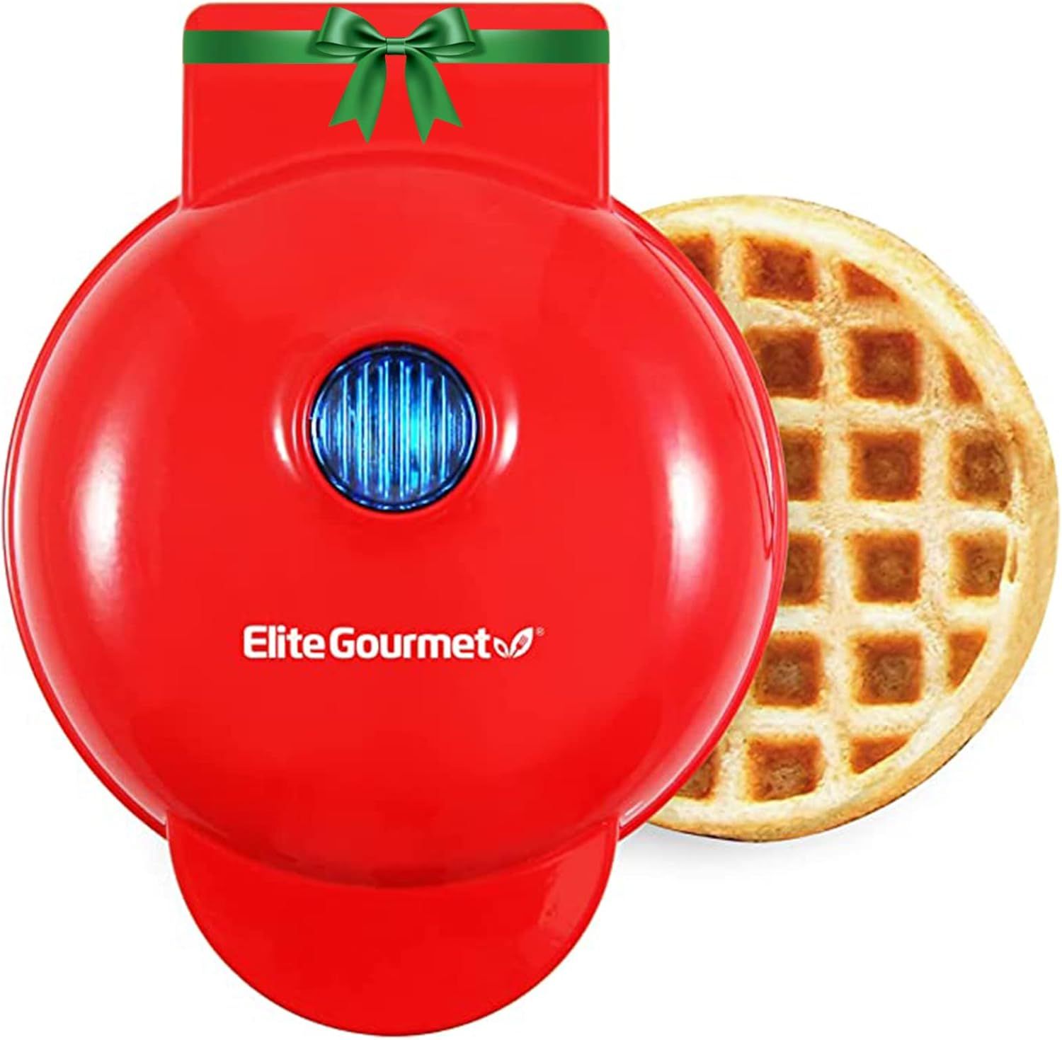 Elite Gourmet EWM015R Electric Nonstick Mini Waffle Maker, Belgian Waffles, Compact Design, Hash ... | Amazon (US)