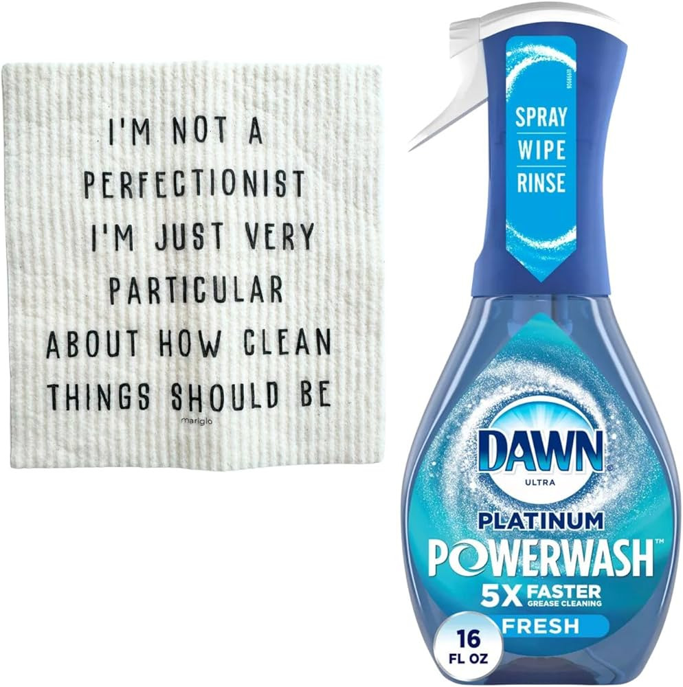 Dish Soap Bundle Dawn Powerwash Spray Platinum Dish Soap16 oz with Multi Purpose Resusable Swedis... | Amazon (US)