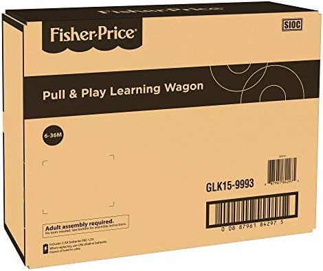 Amazon.com: Fisher-Price Laugh & Learn Pull & Play Learning Wagon, pull-toy wagon with music, lig... | Amazon (US)