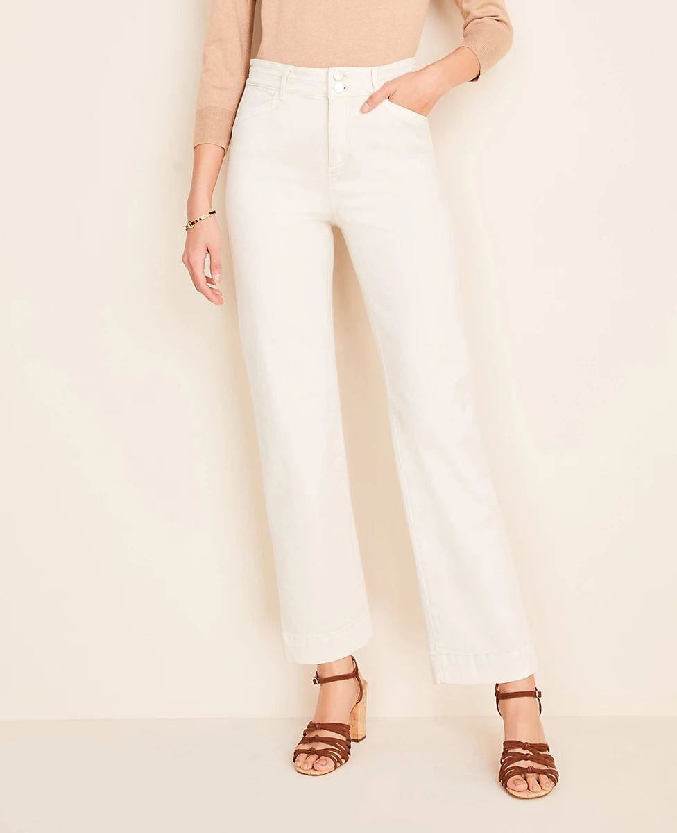 Easy Straight Jeans in White Mirage | Ann Taylor | Ann Taylor (US)