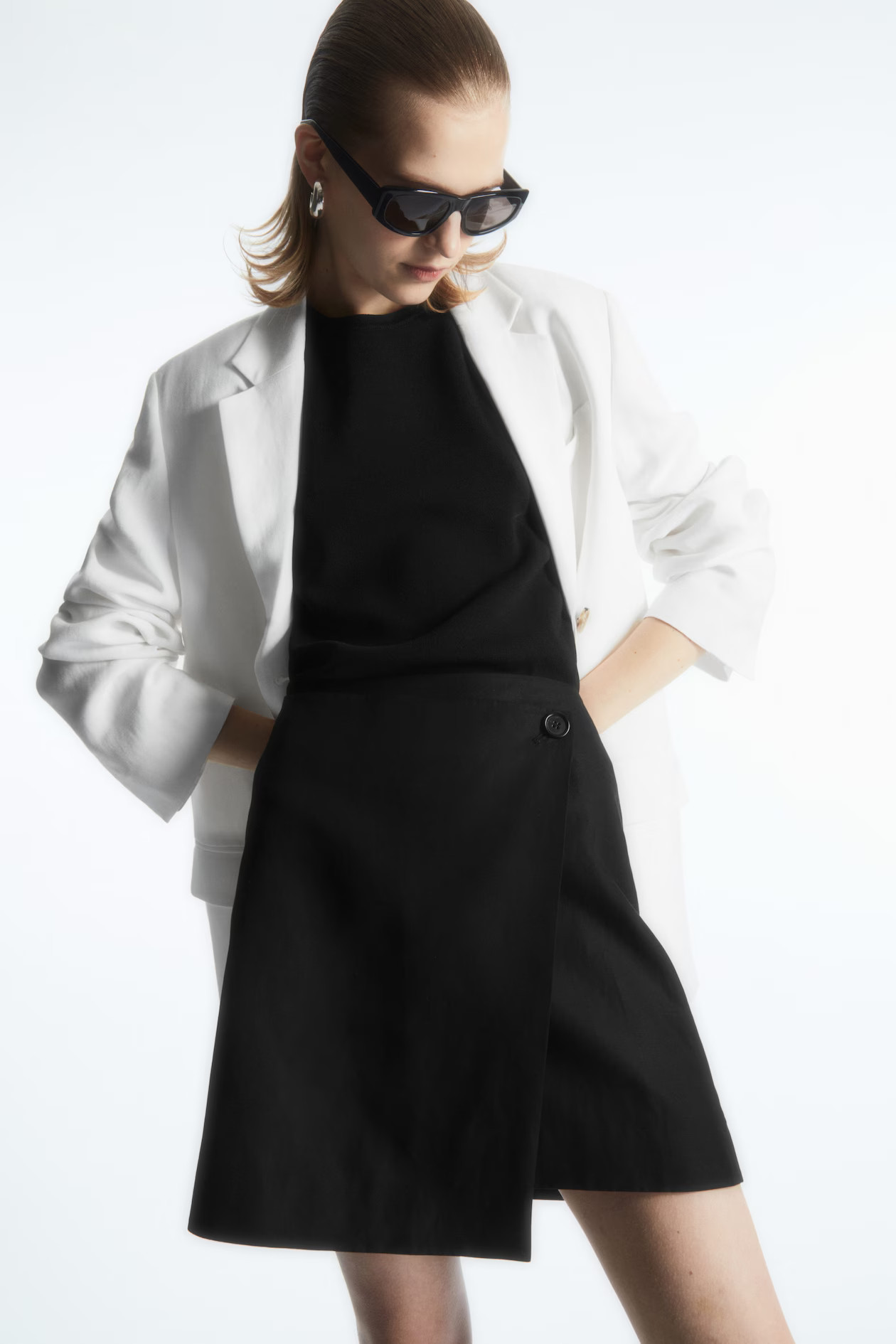 ASYMMETRIC MINI WRAP SKIRT | COS (AU)