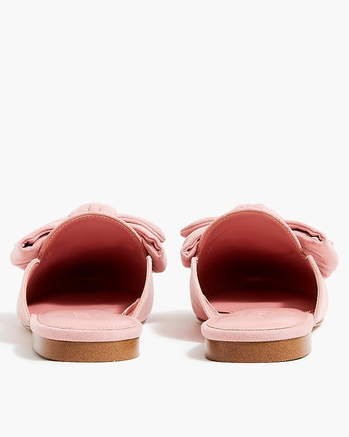 Sueded bow mules | J.Crew Factory
