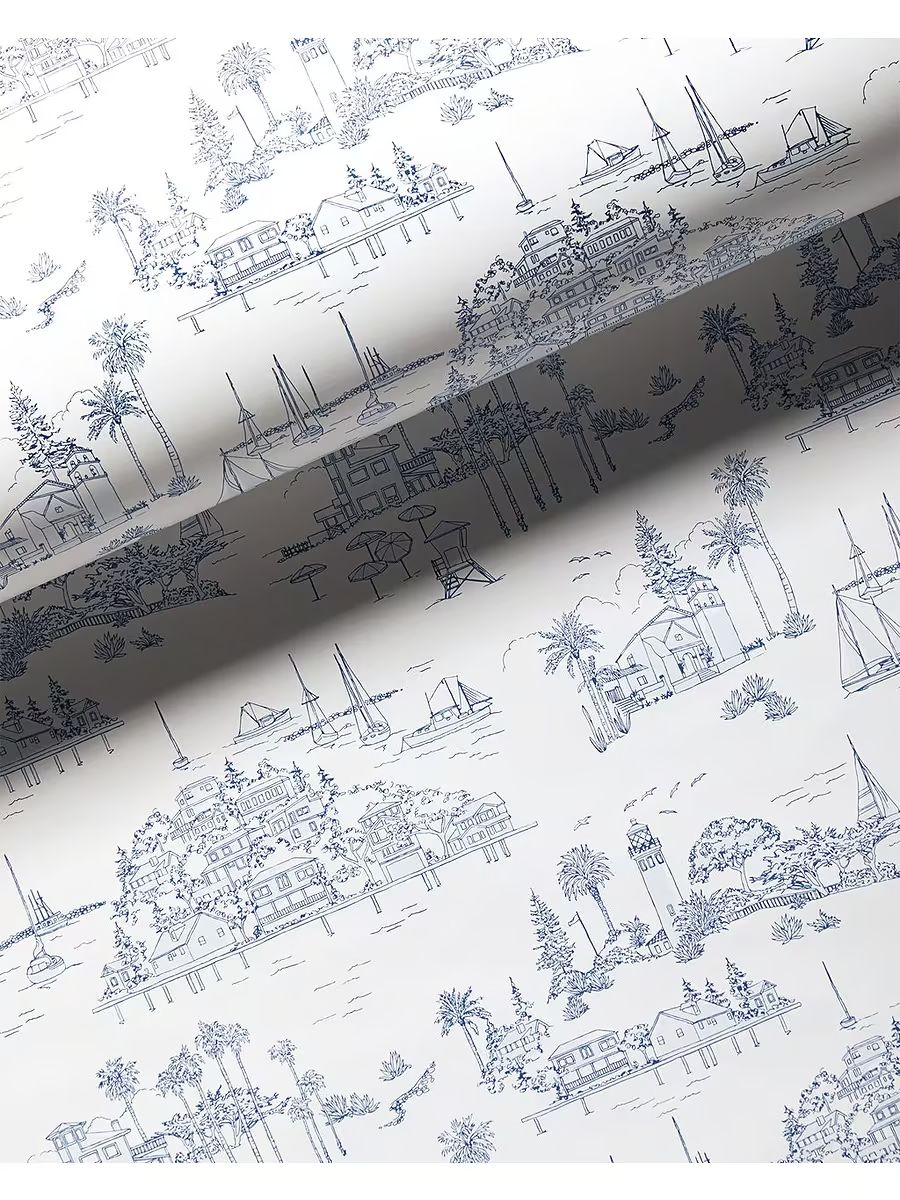 Seahaven Toile Wallpaper | Serena and Lily