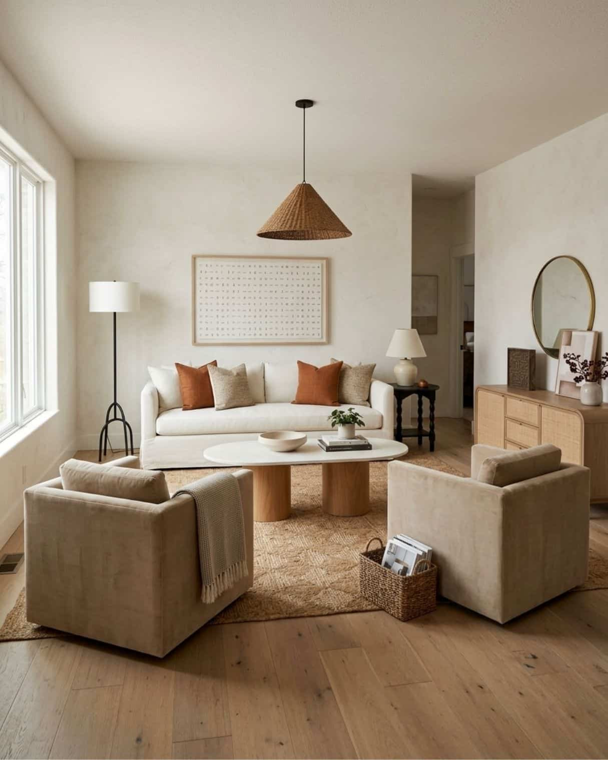 Warm Earth Tone Living Room Design

*Note: This is a digital room mockup showcasing product styling ideas from my room design mood board.

#LTKHome