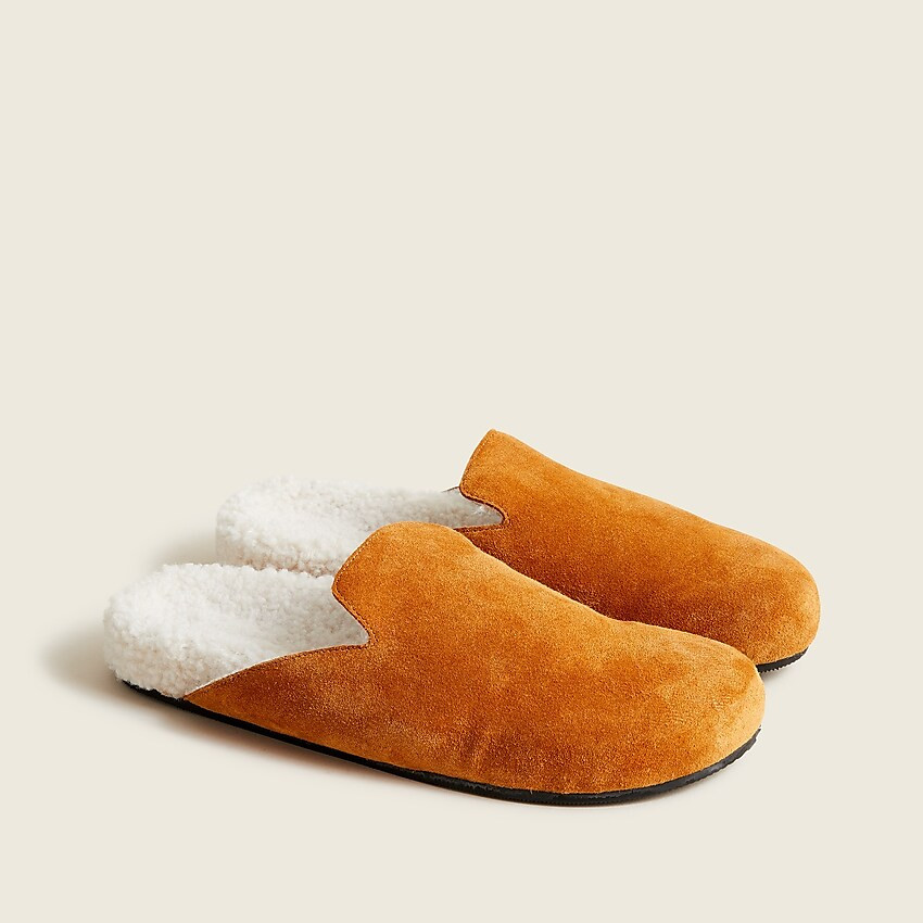 Pacific sherpa-lined suede clogs | J. Crew US